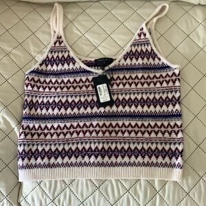 Rag and Bone Willow Fairsle White Cami